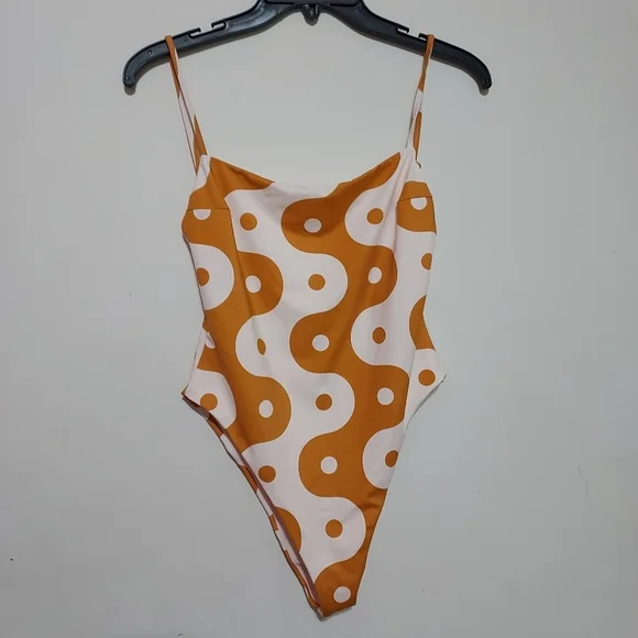 RVCA Good Days One Piece Med French Swimsuit Size-M/10 - Picture 3 of 6